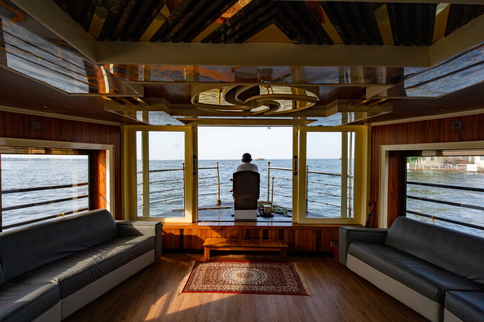 Luxury premium houseboat on Kerala backwaters